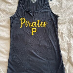 Genuine Merchandise Black and Yellow Sleeveless Tank Top
